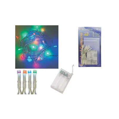 LUCI 40 LED MULTICOLOR A BATTERIA PER INTERNO