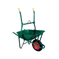 CARRIOLA PER EDILIZIA RIBALTABILE C/VASCA VERDE ZINCATA SMONTATA LT.75