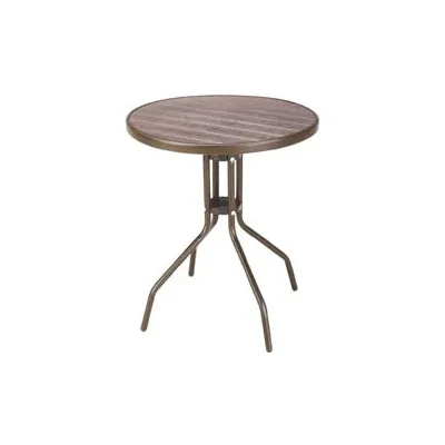 TAVOLO "WOOD BROWN" IN RATTAN SINTETICO PP