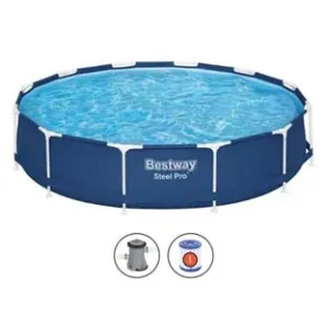 PISCINA STEEL PRO TONDA TELAIO PORTANTE CM.366X76H.