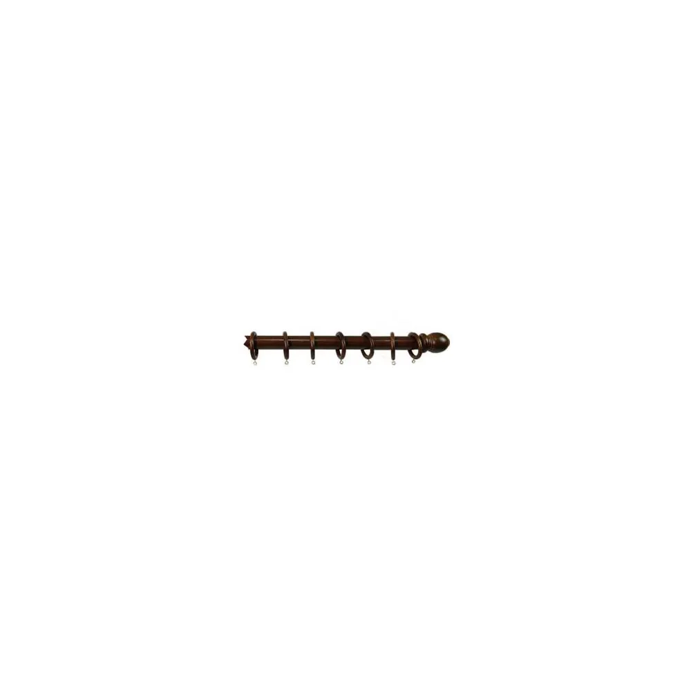 BASTONE IN LEGNO SENZA SUPPORTI Ø MM.35 NOCE