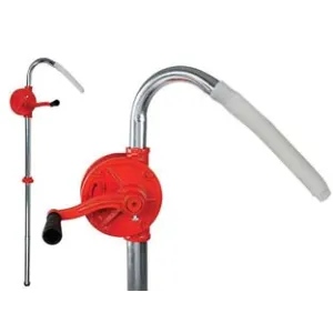 POMPA MANUALE ROTATIVA ALLUMINIO PER TRAVASO CARBURANTI
