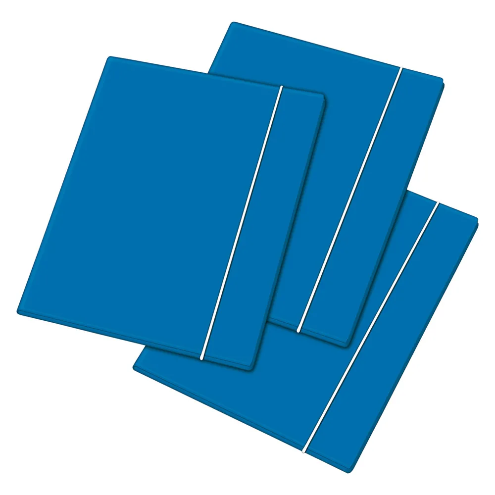 CARTELLINA CON ELASTICO blu CARTELLINA CON ELASTICO blu