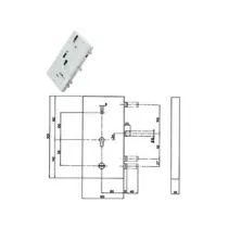 SERRATURA TRIPLICE APPLICARE MULTIFUNZ. CIL. EU. + D/M BLINDATE 133Y9