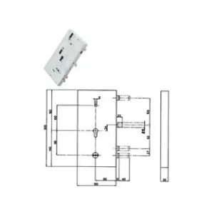 SERRATURA TRIPLICE APPLICARE MULTIFUNZ. CIL. EU. + D/M BLINDATE 133Y9