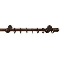 BASTONE IN LEGNO CON ACCESSORI Ø MM.23 NOCE