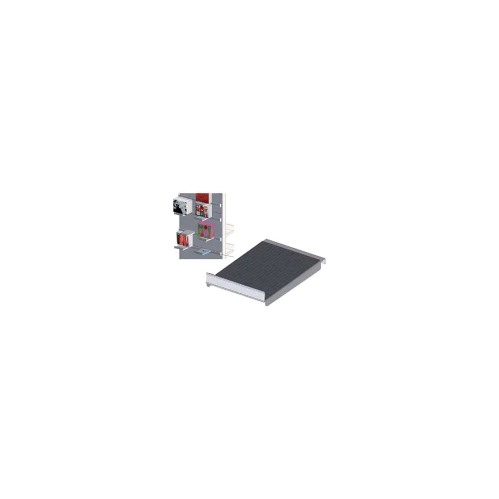 PIANETTO IN LAMIERA CON TAPPETINO IN GOMMA VERNICIATO GRIGIO RAL 7035