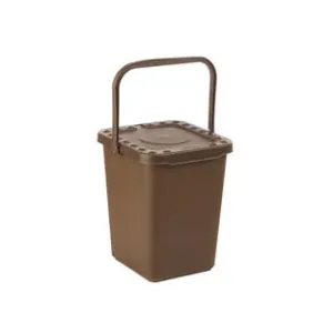 PATTUMIERA ECOPLUS LT.10 CHIUSA MARRONE