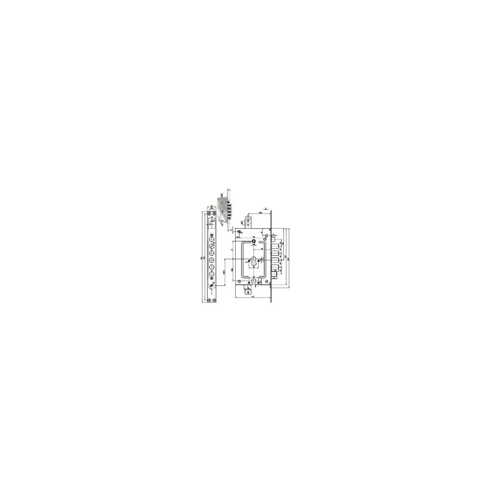 SERRATURA TRIPL. INFIL. SCR.CIL. EU.+ CIL. EU. BLIND.REV. 2951 PENDOP