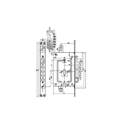 SERRATURA TRIPL. APPLIC. SCR.CIL. EU.+ CIL. EU. BLIND.REV. 2956 PENDOP