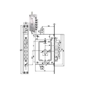 SERRATURA TRIPL. APPLIC. SCR.CIL. EU.+ CIL. EU. BLIND.REV. 2956 PENDOP