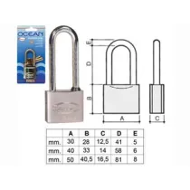 LUCCHETTO OTTONE ARCO LUNGO OCEAN 2700M IN BLISTER