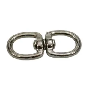 GIVOLARI AD ANELLO DOPPIO OCCHIO IN ACCIAIO CROMATO