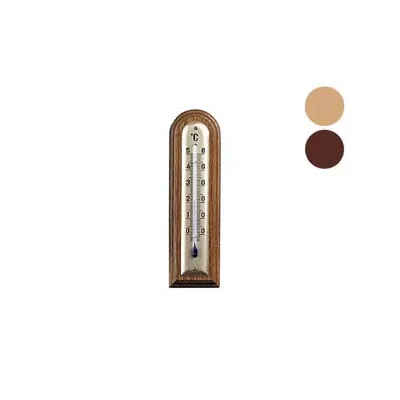 TERMOMETRO LEGNO NOCE  ARROTONDATO