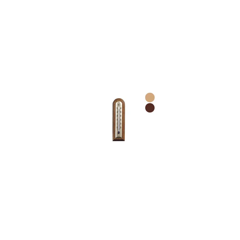 TERMOMETRO LEGNO NOCE  ARROTONDATO