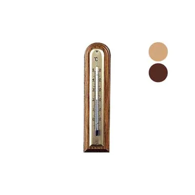 TERMOMETRO LEGNO NOCE ARROTONDATO