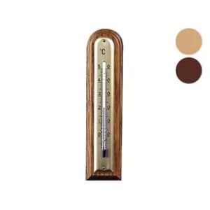 TERMOMETRO LEGNO NOCE ARROTONDATO