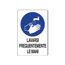 CARTELLO "LAVARSI FREQUENTEMENTE LE MANI"
