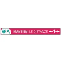 STRISCE ADESIVE CALPESTABILI MANTIENI LE DISTANZE CM.10X100