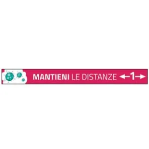 STRISCE ADESIVE CALPESTABILI MANTIENI LE DISTANZE CM.10X100