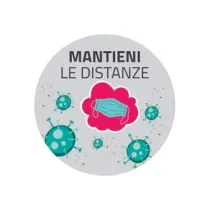 BOLLO ADESIVO CALPESTABILE MANTIENI LE DISTANZE CM.30X30