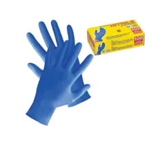 GUANTI IN NITRILE SENZA POLVERE AZZURRI
