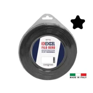 FILO PER DECESPUGLIATORE IN NYLON PENTAGONO NERO