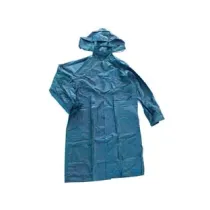 IMPERMEABILE CAPPOTTO IN NYLON/PVC BLU