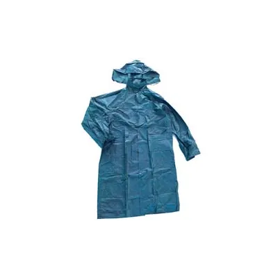 IMPERMEABILE CAPPOTTO IN NYLON/PVC BLU
