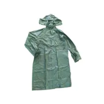 IMPERMEABILE CAPPOTTO IN NYLON/PVC VERDE