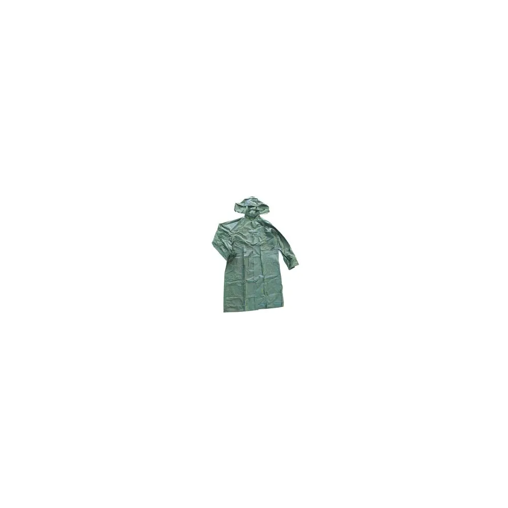 IMPERMEABILE CAPPOTTO IN NYLON/PVC VERDE
