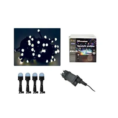 LUCCIOLE A LED BIANCO FREDDO PER USO INTERNO/ESTERNO CON GIOCO LUCI