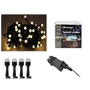 LUCCIOLE A LED BIANCO CALDO PER USO INTERNO/ESTERNO CON GIOCO LUCI