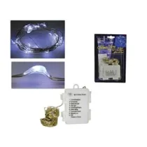 FILO RAME 100 LED BIANCO FREDDO A BATTERIA USO INTERNO CON GIOCO LUCI