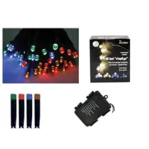 LUCI 120 LED MULTICOLOR A BATTERIA PER INTERNO CON GIOCO LUCI