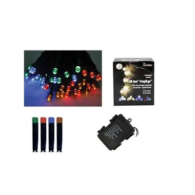 LUCI 120 LED MULTICOLOR A BATTERIA PER INTERNO CON GIOCO LUCI