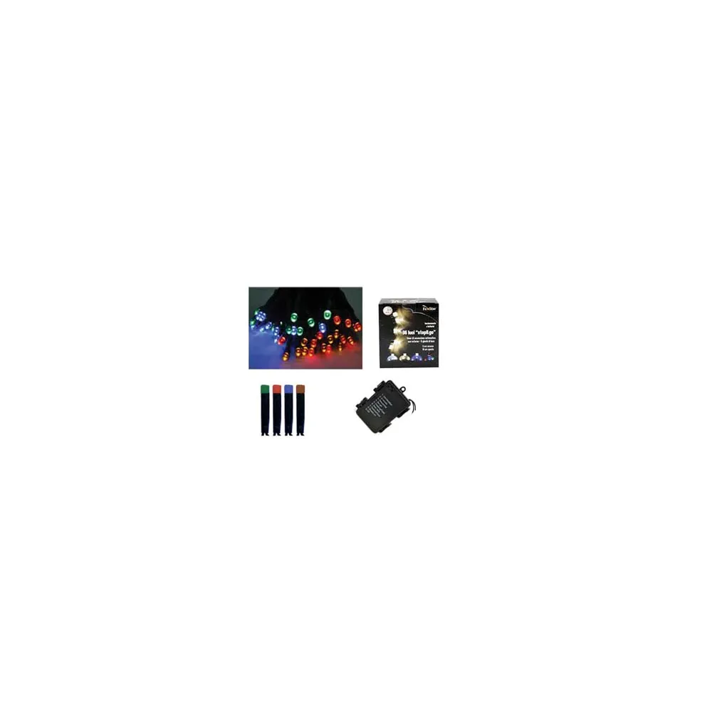 LUCI 120 LED MULTICOLOR A BATTERIA PER INTERNO CON GIOCO LUCI