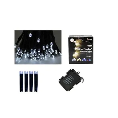 LUCI 120 LED BIANCO FREDDO A BATTERIA PER INTERNO CON GIOCO LUCI
