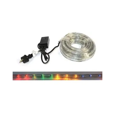TUBO LUMINOSO 216 LED 3 VIE MULTICOLOR USO INT.EST. C/GIOCO LUCI MT.10