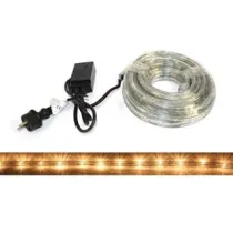 TUBO LUMINOSO 216 LED BIANCO CALDO USO INT. EST. C/GIOCO LUCI 10 MT.