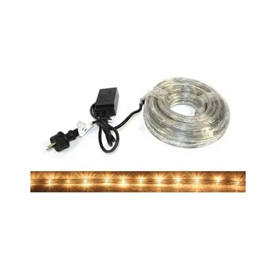 TUBO LUMINOSO 216 LED BIANCO CALDO USO INT. EST. C/GIOCO LUCI 10 MT.