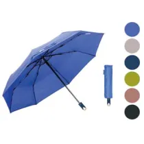 OMBRELLO PIEGHEVOLE MINI AUTOMATICO 8 STECCHE TINTA UNITA