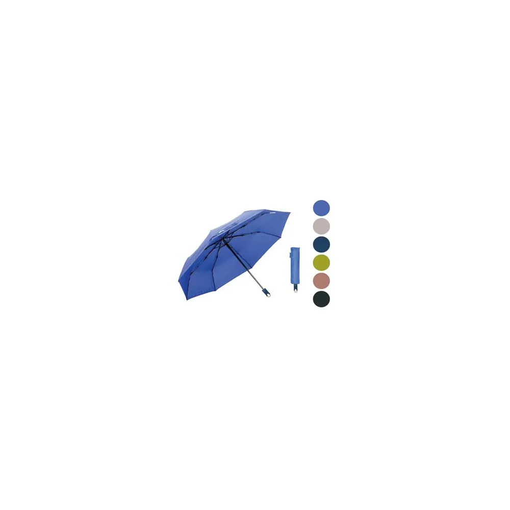OMBRELLO PIEGHEVOLE MINI AUTOMATICO 8 STECCHE TINTA UNITA