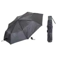 OMBRELLO PIEGHEVOLE SUPER MINI CON CUSTODIA IN PVC NERO