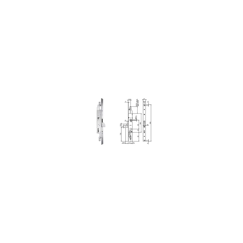 SERRATURA TRIPLICE INFILARE PER MONTANTI E PERSIANE S/SCROCCO N98800