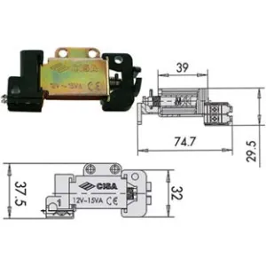 BOBINE TENSIONE 12V PER SERRATURA ELETTRICA