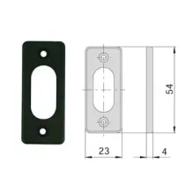 BOCCHETTA IN NYLON NERO PER CILINDRI OVALI 06027 01