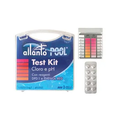 KIT TESTER CLORO E PH CON REAGENTI  IN PASTIGLIE 10X4 TABLETS