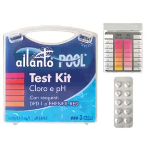 KIT TESTER CLORO E PH CON REAGENTI  IN PASTIGLIE 10X4 TABLETS