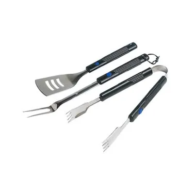 SET UTENSILI PER BARBECUE PZ.3 CON MANICI ALLUNGABILI IN BACHELITE